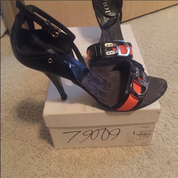 Dior Denim Blue Sandals - Picture 2 of 11